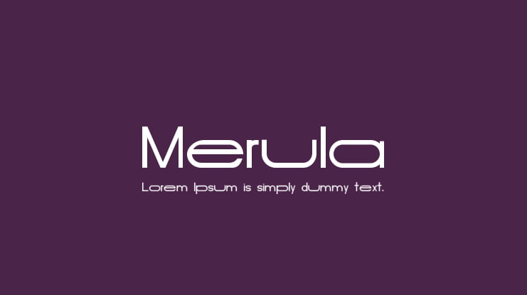 Merula Font Family