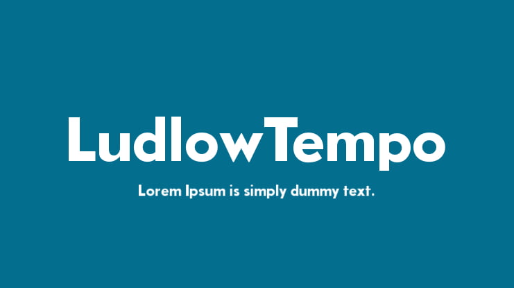 LudlowTempo Font