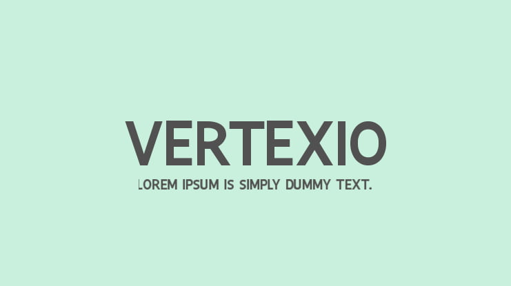 Vertexio Font