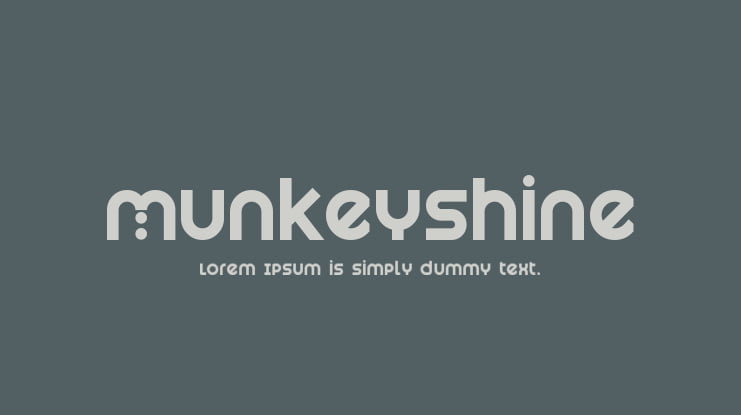 Munkeyshine Font