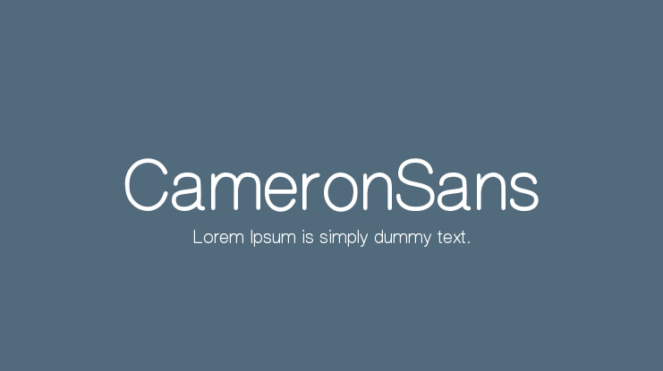 CameronSans Font Family