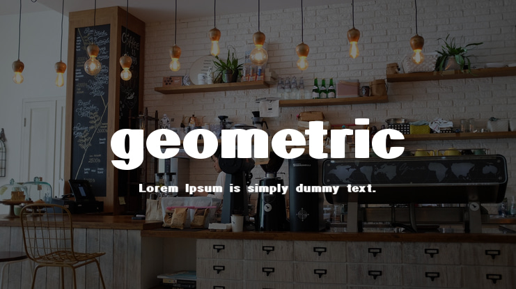 geometric Font