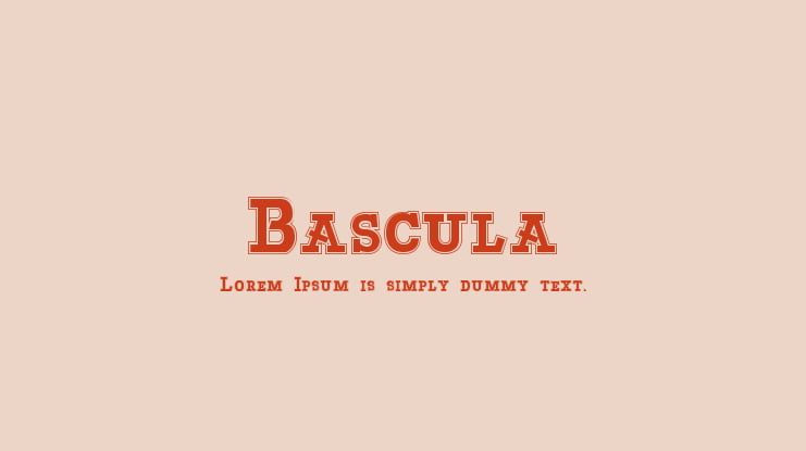 Bascula Font