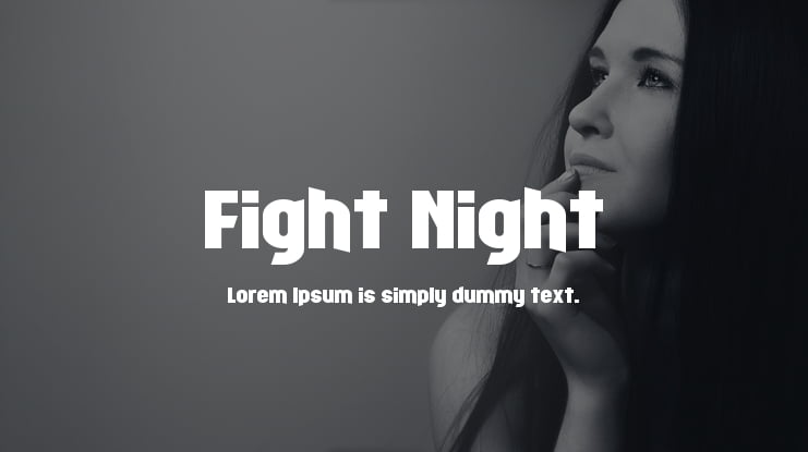 Fight Night Font