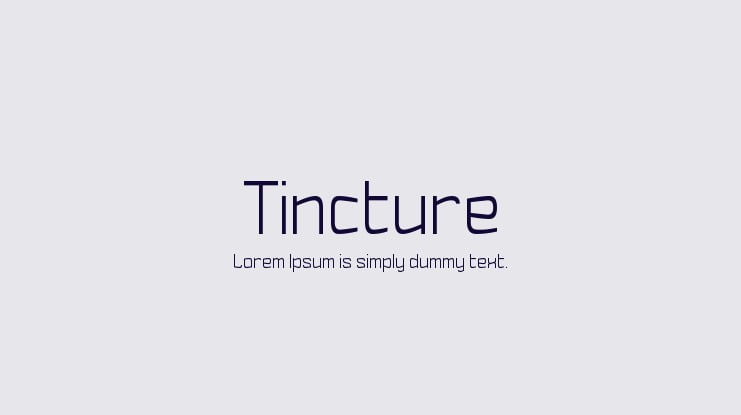 Tincture Font