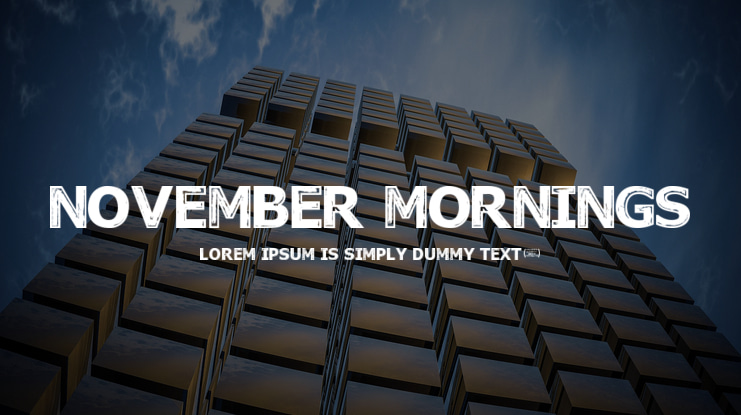 November Mornings Font