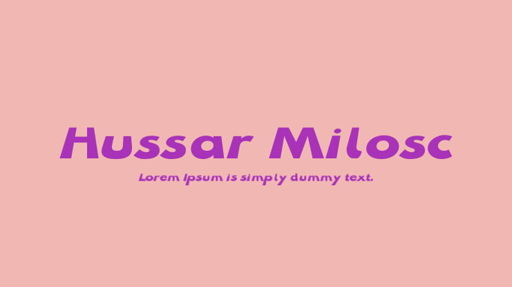 Hussar Milosc Font Family