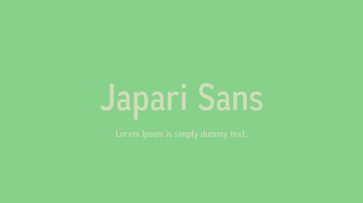 Japari Sans Font