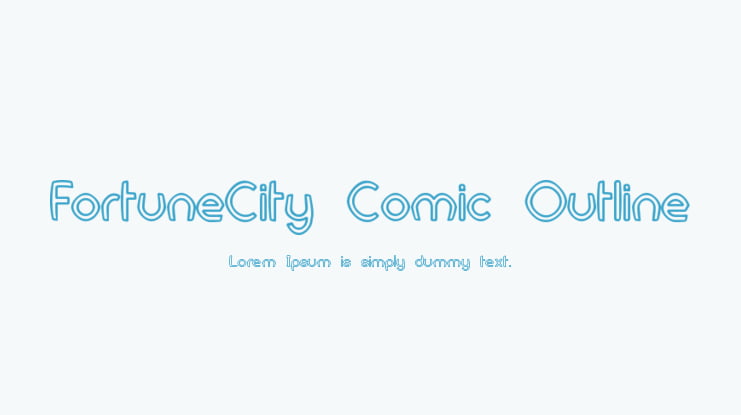FortuneCity Comic Outline Font Family