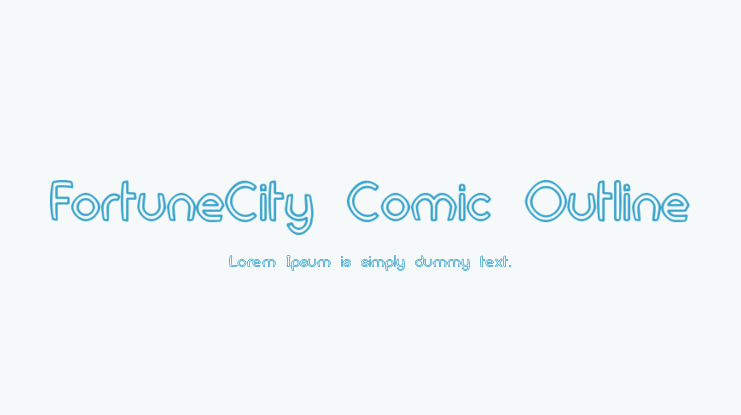 FortuneCity Comic Outline Font Family