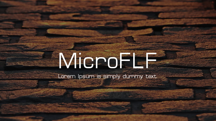 MicroFLF Font Family