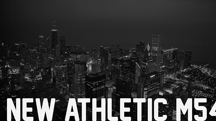 New Athletic M54 Font