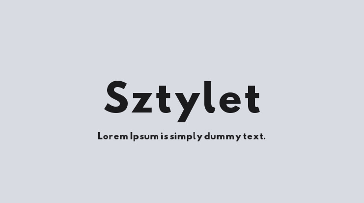 Sztylet Font Family