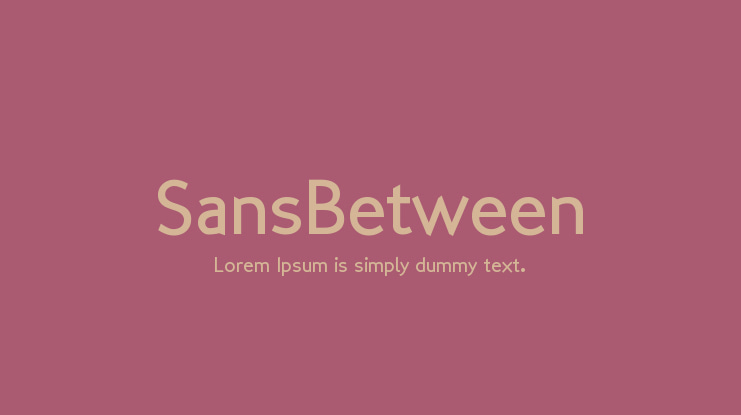 SansBetween Font