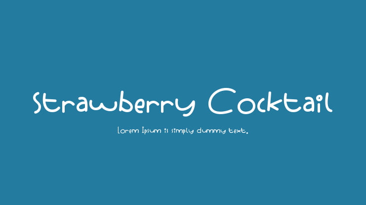 Strawberry Cocktail Font