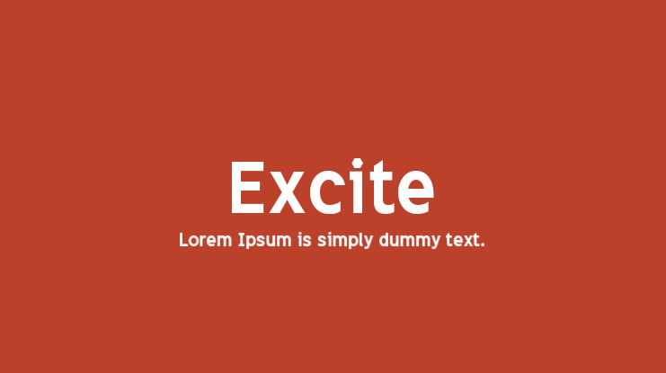 Excite Font Family