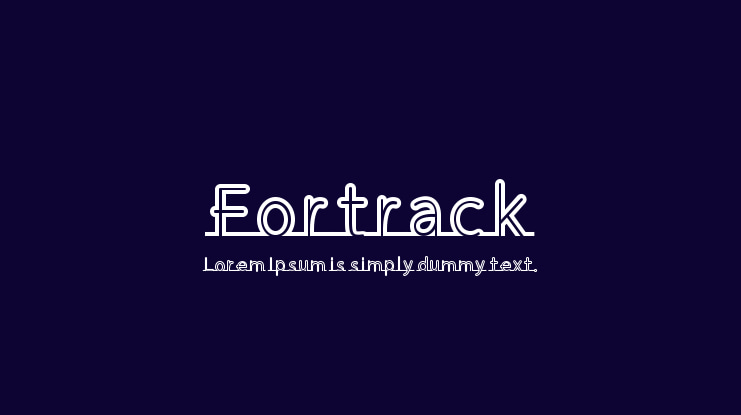 Fortrack Font Family