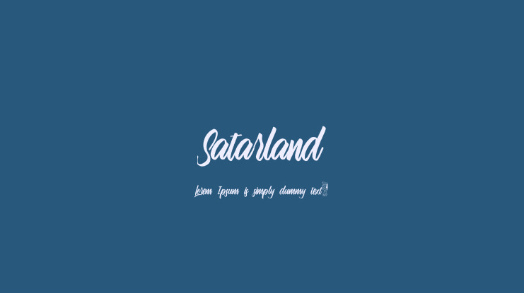 Satarland Font
