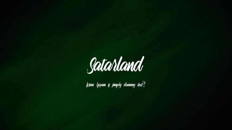 Satarland Font
