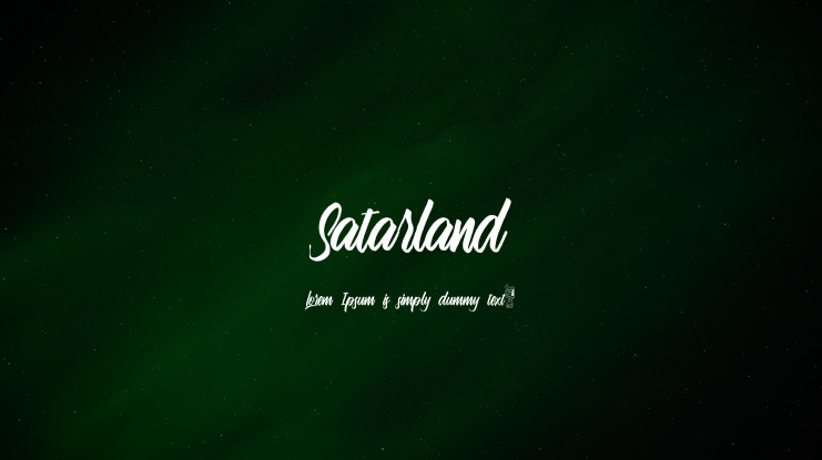 Satarland Font
