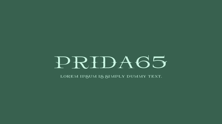 Prida65 Font