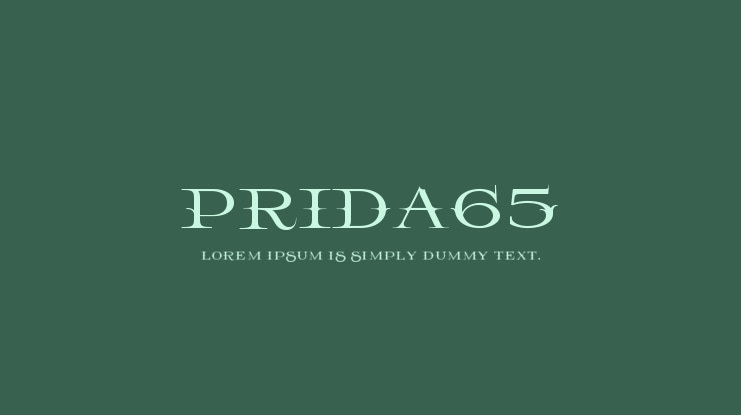 Prida65 Font