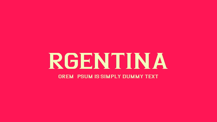 Argentina Font