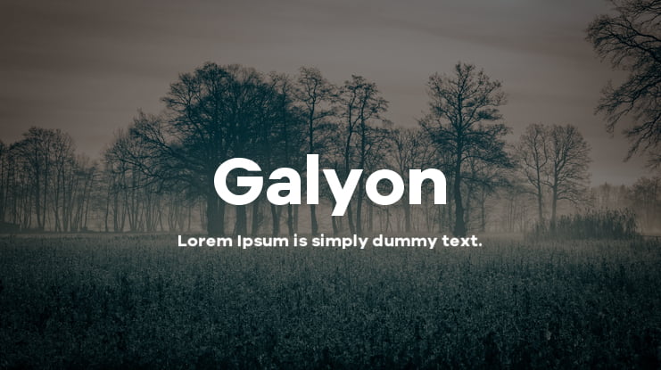 Galyon Font Family