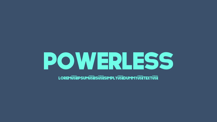 POWERLESS Font