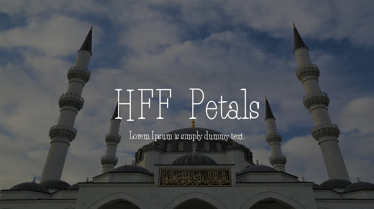 HFF  Petals Font