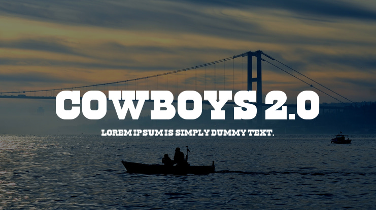 Cowboys 2.0 Font