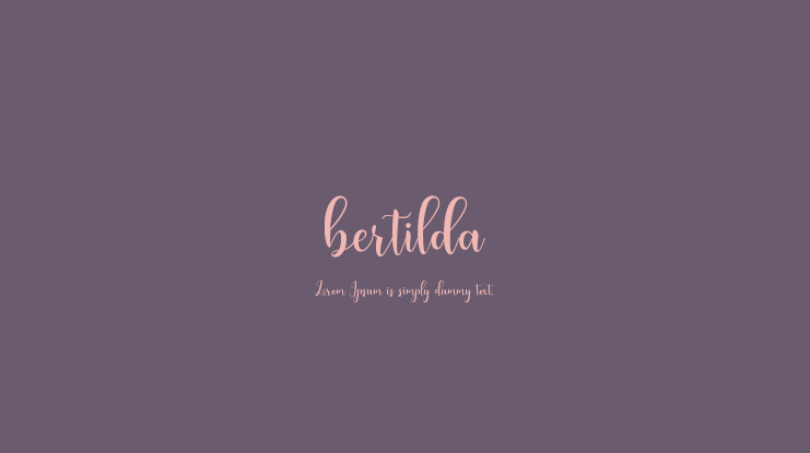 bertilda Font