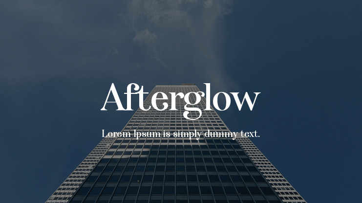Afterglow Font
