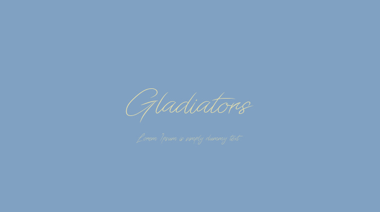 Gladiators Font