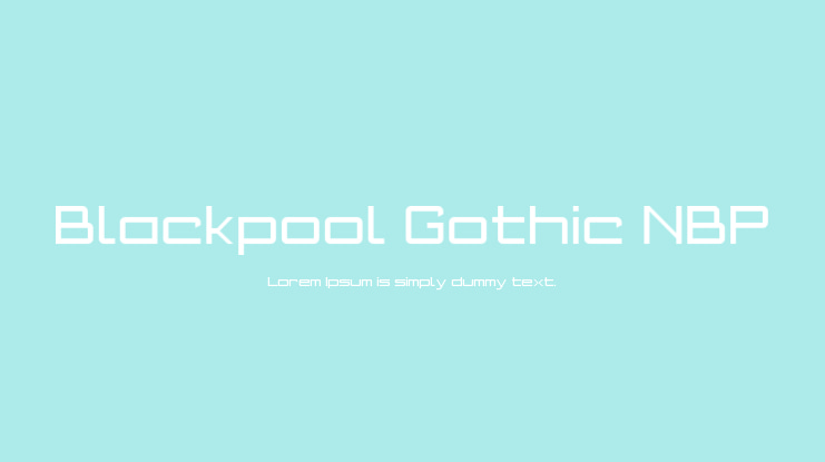 Blackpool Gothic NBP Font