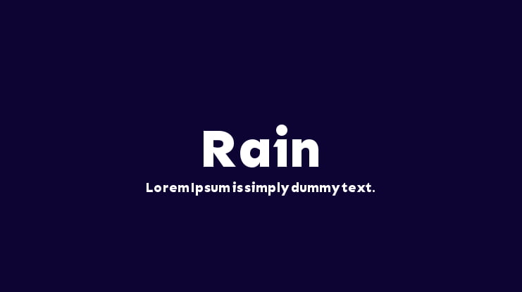 Rain Font Family