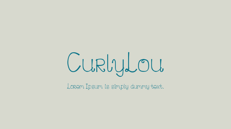 CurlyLou Font