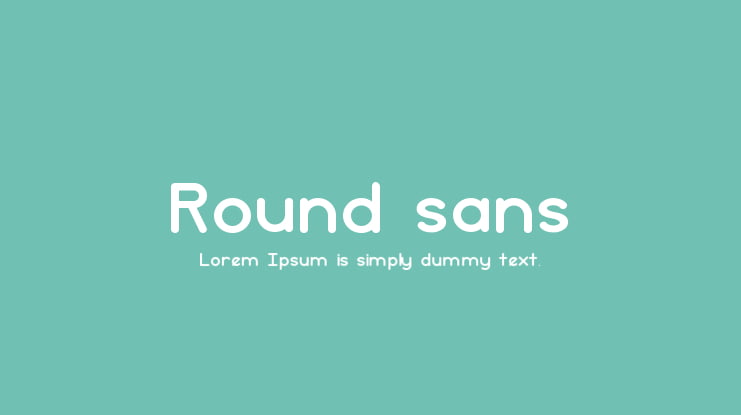 Round sans Font