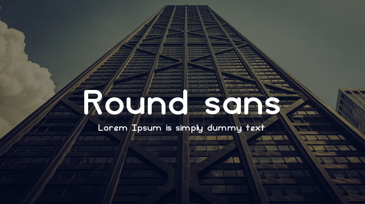 Round sans Font