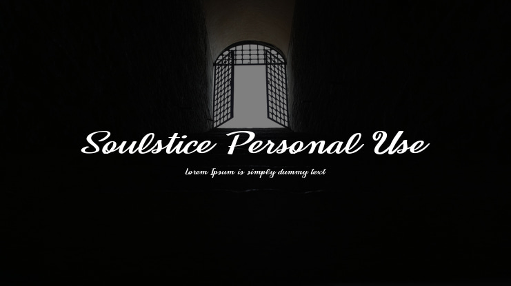 Soulstice Personal Use Font