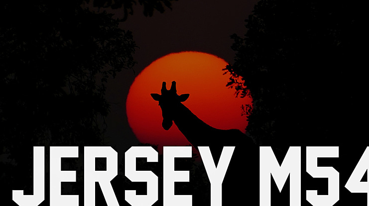 Jersey M54 Font
