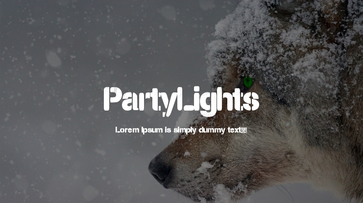 PartyLights Font