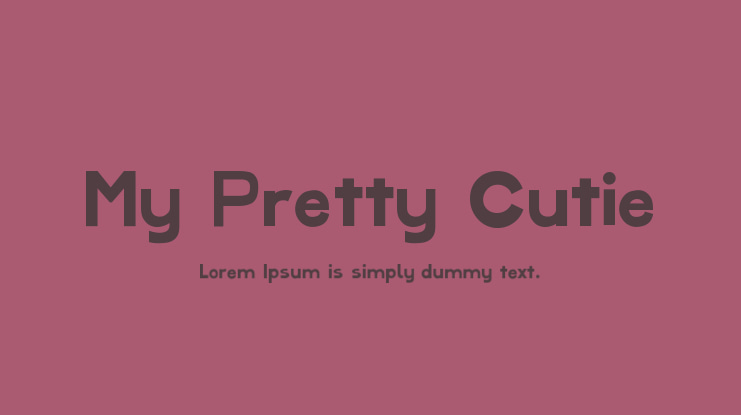 My Pretty Cutie Font