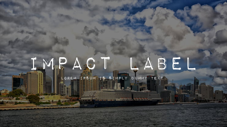 Impact Label Font Family