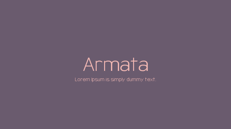 Armata Font Family