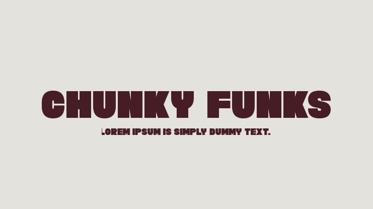 Chunky Funks Font Family