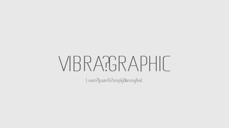 VIBRA GRAPHIC Font Family