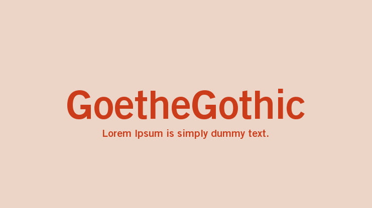 GoetheGothic Font Family