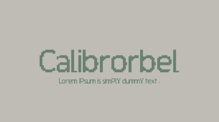 Calibrorbel Font