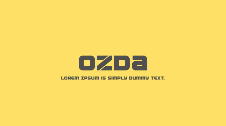 Ozda Font Family